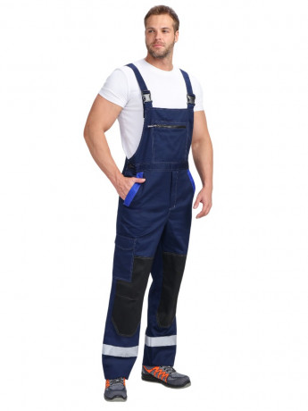 Костюм ProfLineBase-2 (тк.Твил,210) п/к, т.синий/черный/васильковый