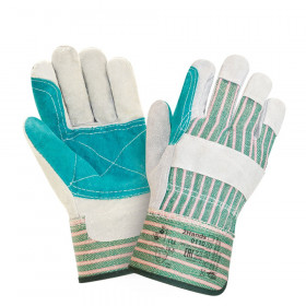 Спилковые комбинированные перчатки 2Hands DOKER (Ту Хэндс Докер), усиленная ладонь, сорт спилка АВ, 0110 Спилковые комбинированные перчатки 2Hands DOKER (Ту Хэндс Докер), усиленная ладонь, сорт спилка АВ, 0110