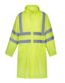 Плащ повышенной видимости и для защиты от влаги 2Hands V1 лимон (PVC HiViz lime)